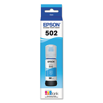 Epson T502220-S (502) Ink, 6,000 Page-Yield, Cyan