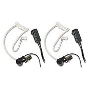 Midland AVPH3 Monaural Behind The Ear Headset, Clear, 2/Pack