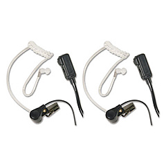 Midland AVPH3 Monaural Behind The Ear Headset, Clear, 2/Pack