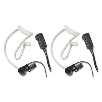 Midland AVPH3 Monaural Behind The Ear Headset, Clear, 2/Pack