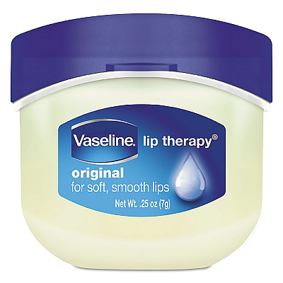 Vaseline Lip Therapy, Original, 0.25 oz, Plastic Flip-Top Container, 32/Carton (UNI20677CT)