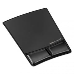 Fellowes Gel Wrist Support with Attached Mouse Pad, 8.25 x 9.87, Black (9182301)