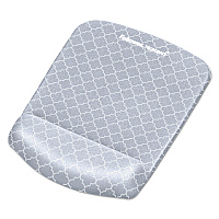 Fellowes PlushTouch Mouse Pad with Wrist Rest, 7.25 x 9.37, Lattice Design (9549701)