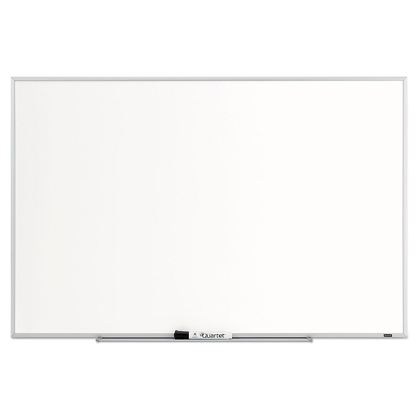 Quartet Dry Erase Board, 36 x 24, Melamine White Surface, Silver Aluminum Frame (QRT75123)