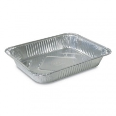 Durable Packaging Aluminum Steam Table Pans, Half-Size Medium, 2.19" Deep, 10.38 x 12.75, 100/Carton (4255100)