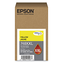 Epson T748XXL420 (748XXL) DURABrite Pro Extra High-Yield Ink, 7000 Page-Yield, Yellow