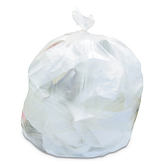 Heritage High-Density Waste Can Liners, 45 gal, 22 mic, 40" x 48", Natural, 25 Bags/Roll, 6 Rolls/Carton (HERZ8048WNR01)