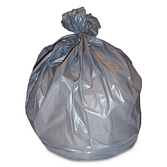 Heritage High-Density Waste Can Liners, 60 gal, 22 mic, 38" x 60", Silver, 150/Carton (HERZ7660WS)