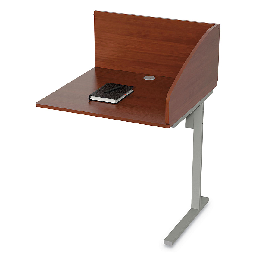 Linea Italia Study Carrell Add On, 1-Leg, 31.25 x 23.25 x 45.25, Cherry (LITSC802CH)