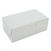 SCT White One-Piece Non-Window Bakery Boxes, 6.25 x 3.75 x 2.13, White, Paper, 250/Bundle (0911)