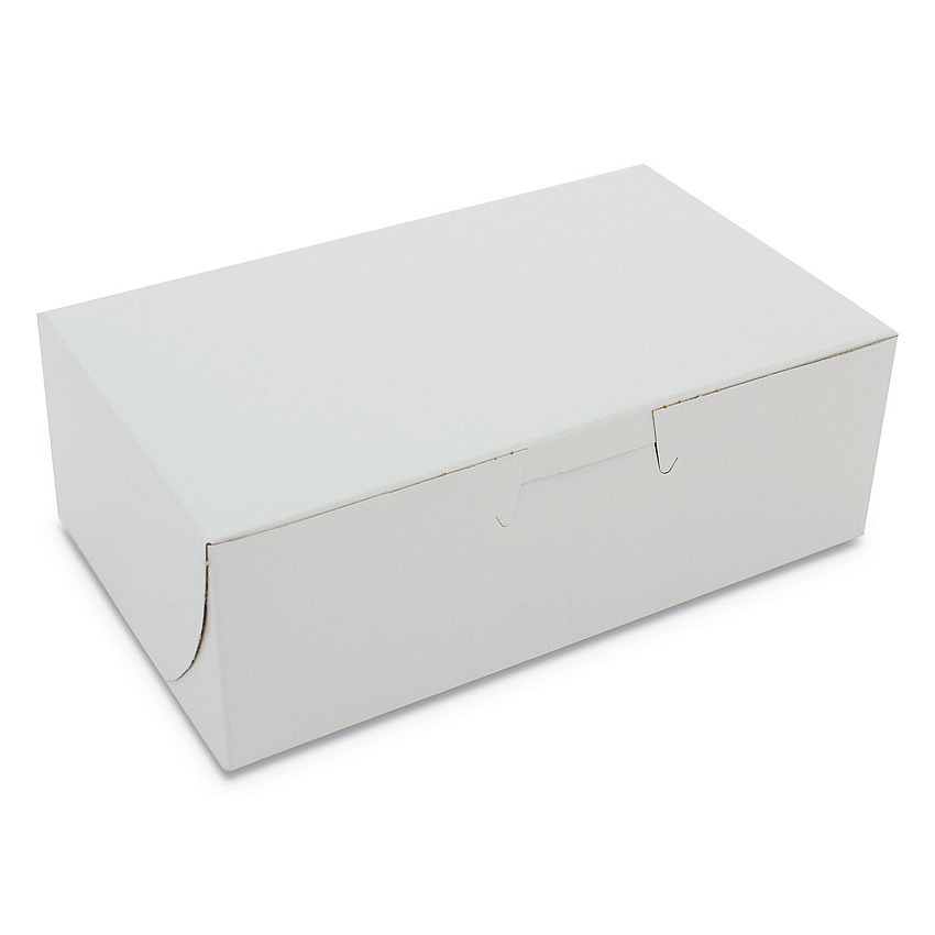 SCT White One-Piece Non-Window Bakery Boxes, 6.25 x 3.75 x 2.13, White, Paper, 250/Bundle (SCH0911)