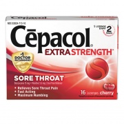 Cepacol Extra Strength Sore Throat Lozenge, Cherry, 16/Box, 24 Boxes/Carton (71016CT)