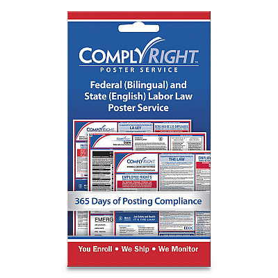ComplyRight Labor Law Poster Service, "State Labor Law", 4 x 7 (COS098434)