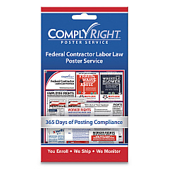 ComplyRight Labor Law Poster Service, "Federal Contractor Labor Law", 4 x 7 (COS098435)