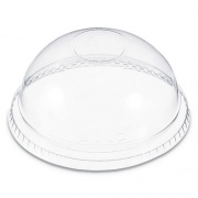 Dart Plastic Dome Lid, No-Hole, Fits 9 oz to 22 oz Cups, Clear, 100/Sleeve, 10 Sleeves/Carton (DNR662)