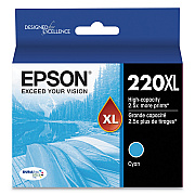 Epson T220XL220-S (220XL) DURABrite Ultra High-Yield Ink, 450 Page-Yield, Cyan