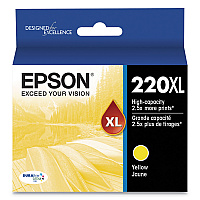 Epson T220XL420-S (220XL) DURABrite Ultra High-Yield Ink, 450 Page-Yield, Yellow