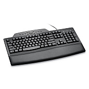 Kensington Pro Fit Comfort Keyboard, Internet/Media Keys, Wired, Black (KMW72402)