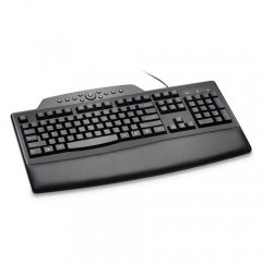 Kensington Pro Fit Comfort Keyboard, Internet/Media Keys, Wired, Black (72402)