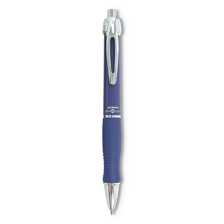 Zebra Sarasa Dry X10 Gel Pen, Retractable, Medium 0.7 mm, Blue Ink, Blue/Silver Barrel, 12/Pack (ZEB42620)