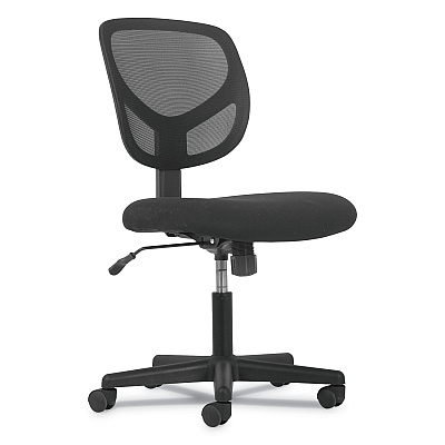 Sadie 1-Oh-One Mid-Back Task Chairs, Supports Up to 250 lb, 17" to 22" Seat Height, Black (BSXVST101)