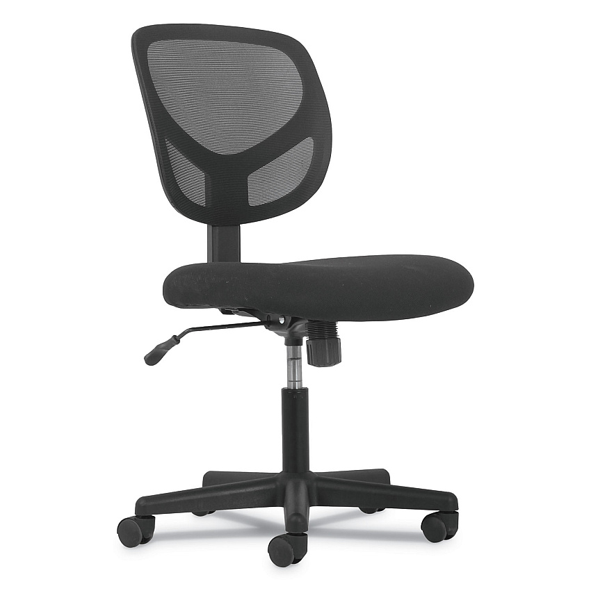 Sadie 1-Oh-One Mid-Back Task Chairs, Supports Up to 250 lb, 17" to 22" Seat Height, Black (BSXVST101)