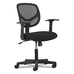 Sadie 1-Oh-Two Mid-Back Task Chairs, Supports Up to 250 lb, 17" to 22" Seat Height, Black (BSXVST102)
