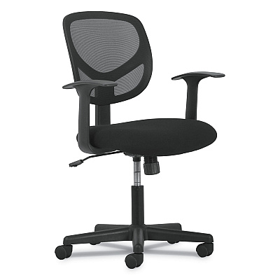 Sadie 1-Oh-Two Mid-Back Task Chairs, Supports Up to 250 lb, 17" to 22" Seat Height, Black (BSXVST102)