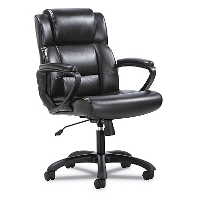 Sadie Mid-Back Executive Chair, Supports Up to 225 lb, 19" to 23" Seat Height, Black (BSXVST305)