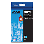 Epson T802XL220-S (802XL) DURABrite Ultra High-Yield Ink, 1,900 Page-Yield, Cyan