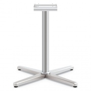 HON Arrange X-Leg Base for 42" to 48" Tops, 32w x 32d x 28h, Silver (CT29LXPR8)