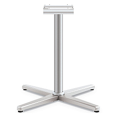 HON Arrange X-Leg Base for 42" to 48" Tops, 32w x 32d x 28h, Silver (HONCT29LXPR8)