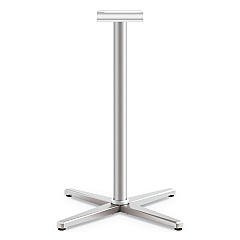 HON Arrange X-Leg Base for 42" to 48" Tops, 32w x 32d x 40h, Silver (HONCT42LXPR8)
