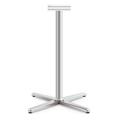 HON Arrange X-Leg Base for 42" to 48" Tops, 32w x 32d x 40h, Silver (HONCT42LXPR8)