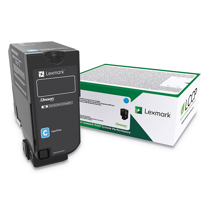 Lexmark 84C0HCG Unison High-Yield Toner, 16,000 Page-Yield, Cyan