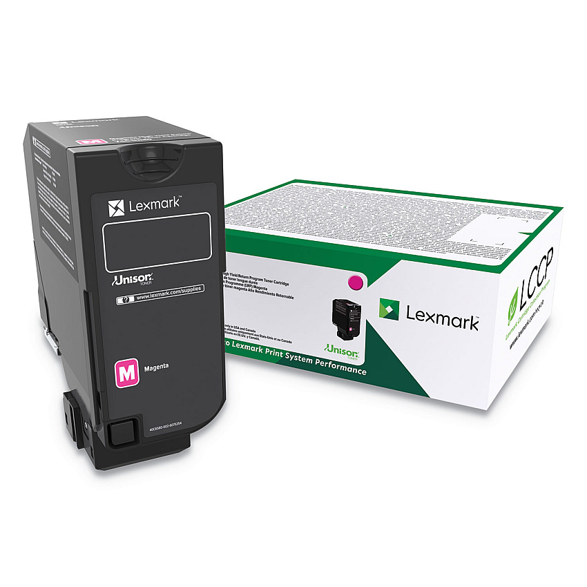 Lexmark 84C0HMG Unison High-Yield Toner, 16,000 Page-Yield, Magenta