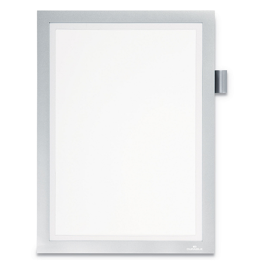 Durable DURAFRAME Note Sign Holder, 8.5 x 11, Silver Frame (DBL477323)
