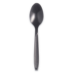 Solo Reliance Mediumweight Cutlery, Teaspoon, Black, 1,000/Carton (SCCRSK3)