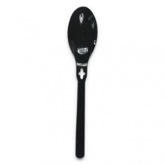 Spoon WeGo Polystyrene, Spoon, Black, 1000/Carton (54101100)