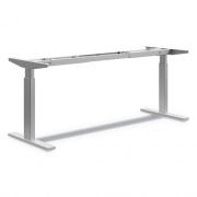 HON Coordinate Height-Adjustable Base, 72w x 24d x 25.5 to 45.25h, Nickel (HAB2S2LP8L)