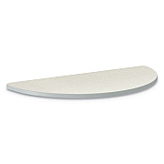 HON Build Half Round Shape Table Top, 60w x 30d, Silver Mesh (HONSH3060ENB9K)