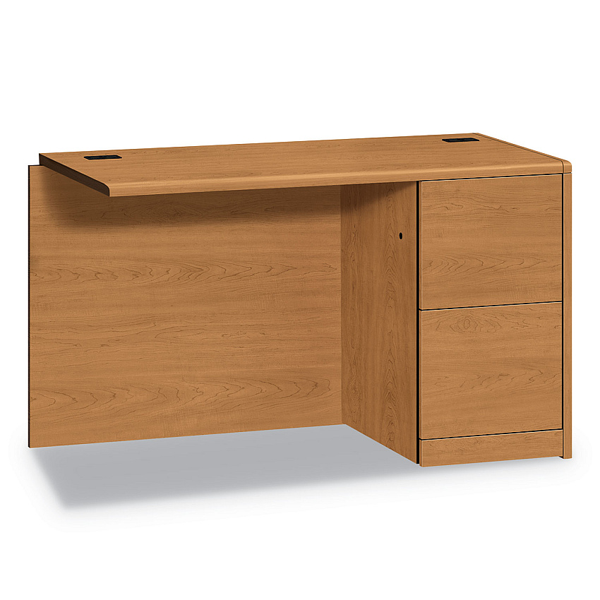 HON 10700 Series Full Right Pedestal Return, 48w x 24d x 29.5h, Harvest (HON10711RCC)