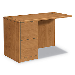 HON 10700 Series Full Left Pedestal Return, 48w x 24d x 29.5h, Harvest (HON10712LCC)