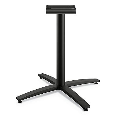 HON Between Seated-Height X-Base for 42" Table Tops, 32.68w x 29.57h, Black (HONBTX30LCBK)