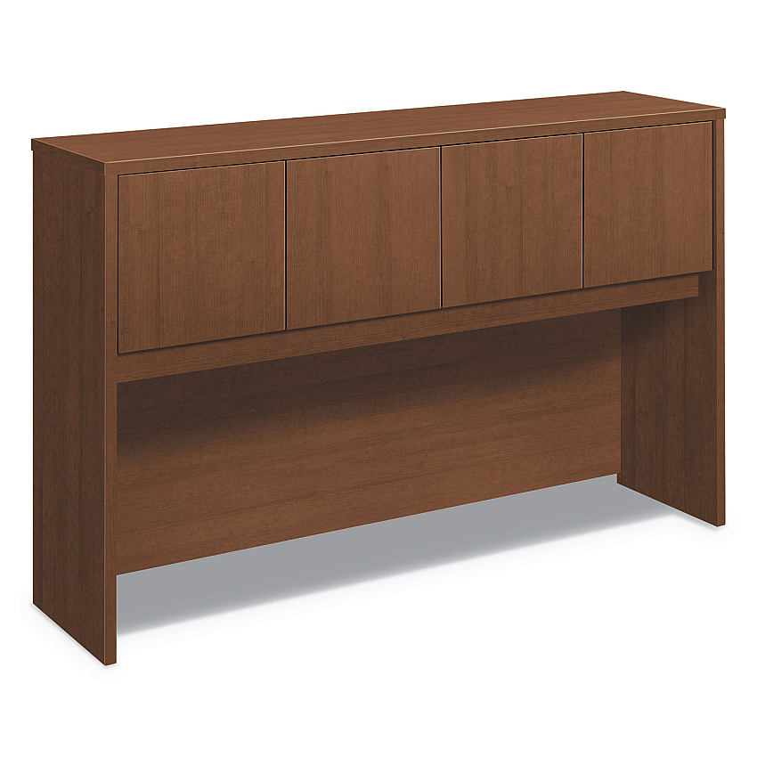 HON Foundation Hutch with Doors, Compartment, 60w x 14.63d x 37.13h, Shaker Cherry (HONLM60HUTF)