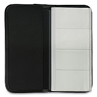 Universal Business Card Holder, Holds 160 3.5 x 2 Cards, 4.75 x 10.13, Vinyl, Black (UNV26850)