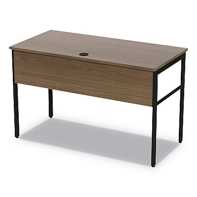 Linea Italia Urban Series Desk Workstation, 47.25" x 23.75" x 29.5", Natural Walnut (LITUR600NW)