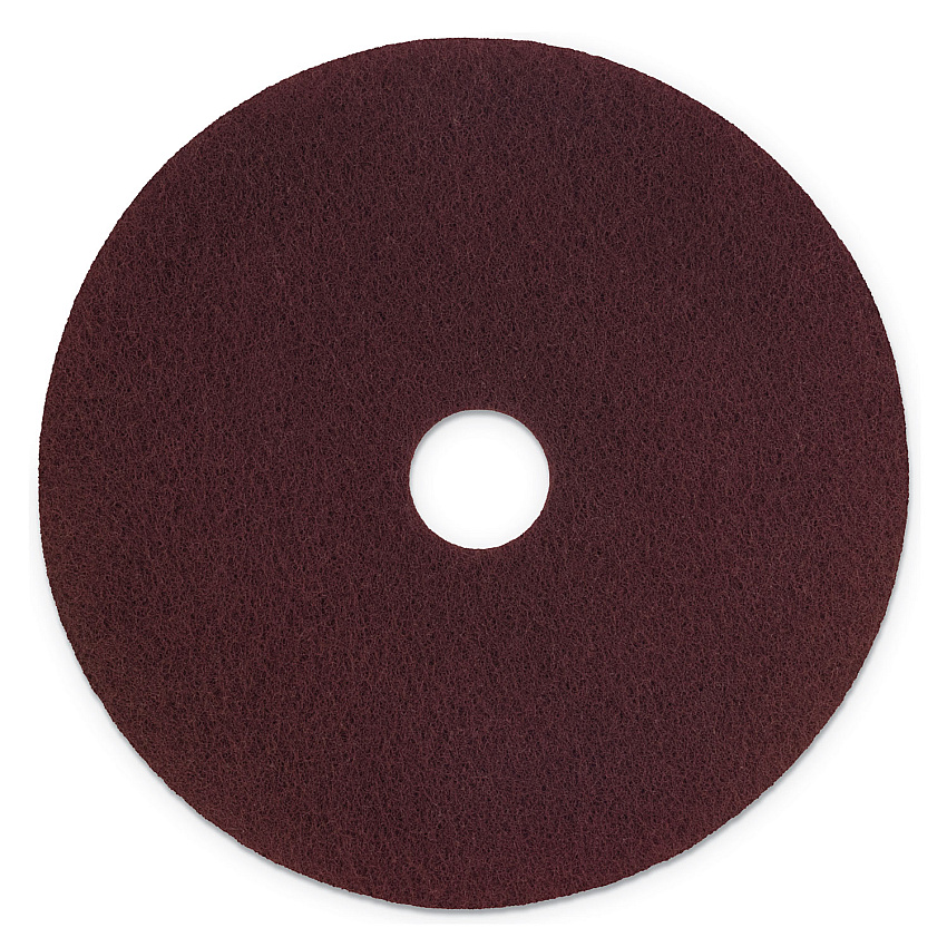 Scotch-Brite Surface Preparation Pad Plus, 20" Diameter, Maroon, 5/Carton (MMMSPPP20)