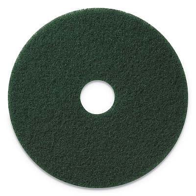 Americo Scrubbing Pads, 20" Diameter, Green, 5/Carton (AMF400320)