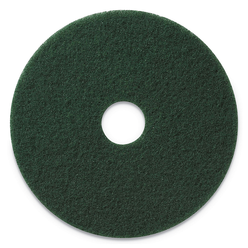 Americo Scrubbing Pads, 20" Diameter, Green, 5/Carton (AMF400320)
